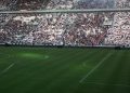 Osttribüne des Juventus Stadium mit Zuschauern und Choreografie, Archivaufnahme 2011