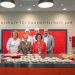 Landesrätin Rosmarie Pamer, Amtsdirektorin Astrid Wiest und Hygieneärztin Simona Nascetti präsentieren die Kampagne gegen Lebensmittelverschwendung in Bozen.