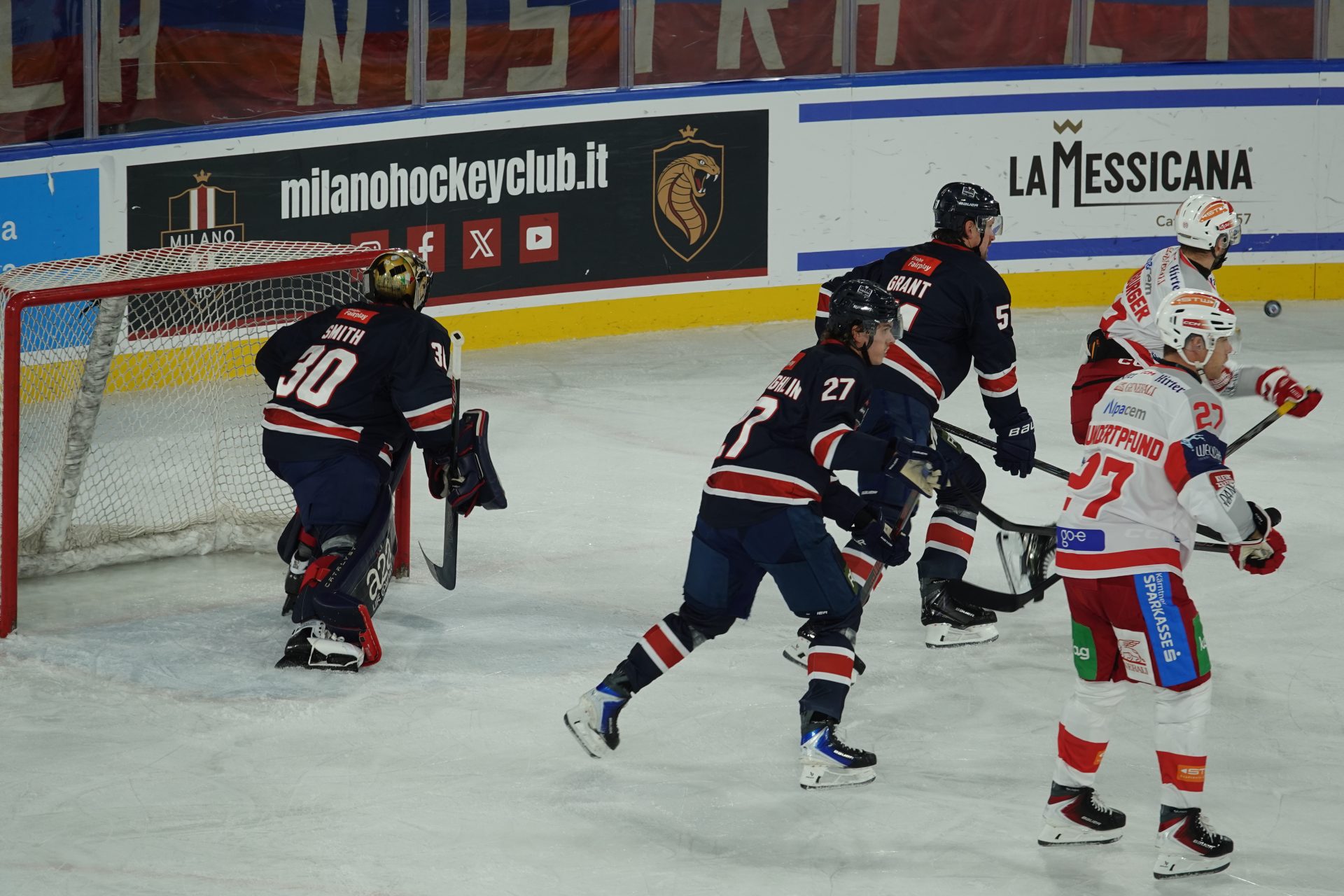 Themenbild zum Spiel des Milano Hockey Club gegen den EC-KAC in der ICE Hockey League.