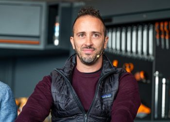 Andrea Dovizioso während eines Bühnengesprächs beim Festival dello Sport in Trient