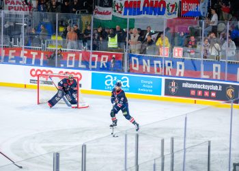 Themenbild zum Eishockey-Derby zwischen dem Milano Hockey Club und dem HCB Südtirol Alperia in der ICE Hockey League.