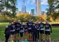 Ein Läufer namens Andrea Maggini beim New York Marathon im Jahr 2025.